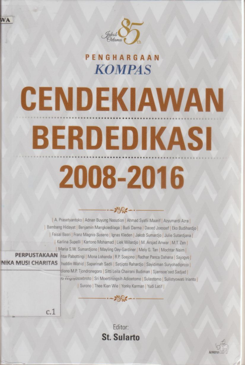 Penghargaan Kompas: Cendekiawan Berdedikasi (2008-2016)