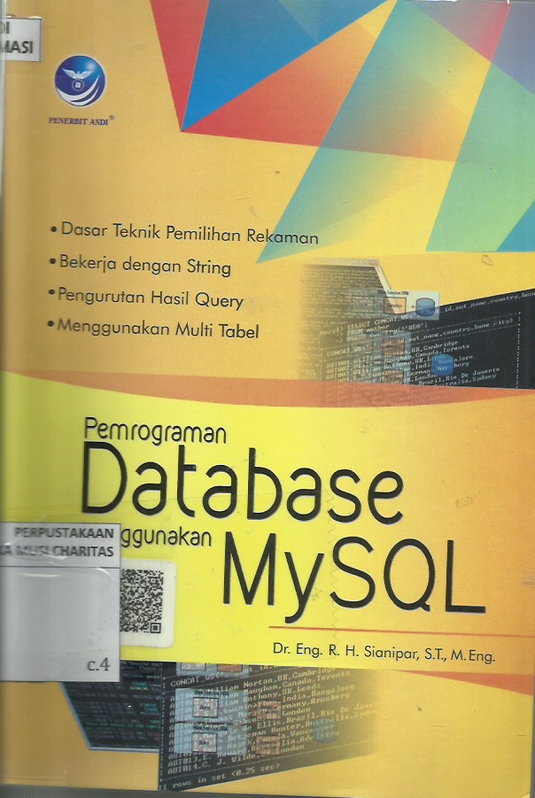 Pemrograman Database Menggunakan MySQL