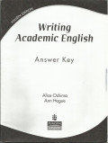 Writing academic english, answer key