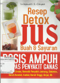 Resep Detox Jus Buah dan Sayur : Dosis Ampuh Tumpas Penyakit Ganas