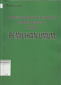 Undang-undang Republik Indonesia Nomor 7 Tahun 2017 Tentang Pemilihan Umum