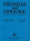 Psychology and language : an introduction to psycholinguistics