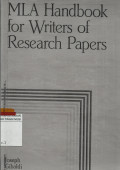 MLA handbook for writers of research papers