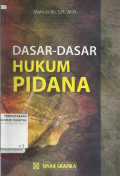 Dasar-Dasar Hukum Pidana
