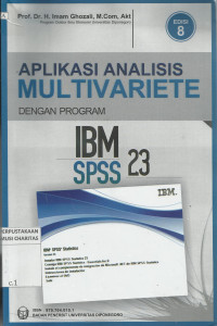 Aplikasi Analisis Multivariete dengan Program IBM SPSS 23