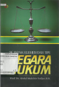 Sejarah, Elemen Dan Tipe Negara Hukum