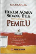 Hukum Acara Sidang Etik Penyelenggara Pemilu