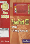 7 jam belajar powerpoint 2003 untuk orang awam