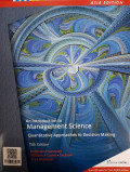 An Introduction Management Science : Quantitative Approaches to Decision Making