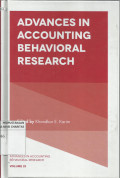 Advances In Accounting Behavioral Research