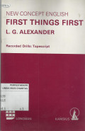 New Concept English : First Things First
