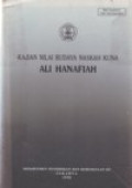 Kajian Nilai Budaya Naskah Kuna Ali Hanafiah