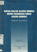 Materi Kuliah Agama Buddha untuk Perguruan Tinggi Agam Buddha (Kitab Suci Vinaya Pitaka)