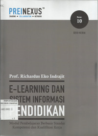 E-Learning dan Sistem Informasi Pendidikan : Modul Pembelajaran Berbasis Standar Kompetensi dan Kualifikasi Kerja