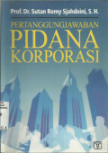 Pertanggungjawaban  Pidana Korporasi