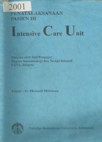 Penatalaksanaan Pasien di Intensive Care Unit