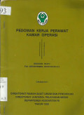 Pedoman Kerja Perawat Kamar Operasi