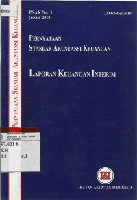 Pernyataan Standar Akuntansi Keuangan: Laporan Keuangan Interim