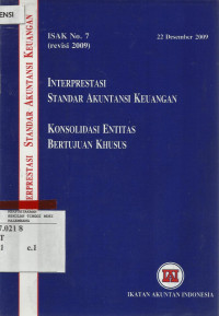 Interprestasi Standar Akuntansi Keuangan: Konsolidasi Entitas Bertujuan Khusus