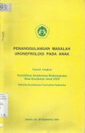Penanggulangan Masalah Uronefrologi Pada Anak