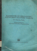 Handbook Of Ergonomic And Human Factors Tables