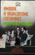 Handbook Of Organizational Performance : analisis perilaku dan manajemen