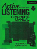 Active listening teacher's manual 3