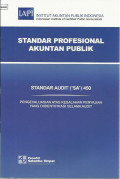 Standar Profesional Akuntan Publik : Standar Audit (