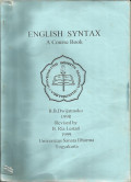 English syntax a course book