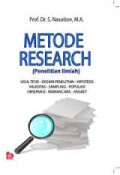 Metode research = penelitian ilmiah : usul tesis, desain penelitian, hipotesis, validitas, sampling, populasi, observasi, wawancara, angket