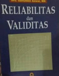 Reliabilitas dan Validitas